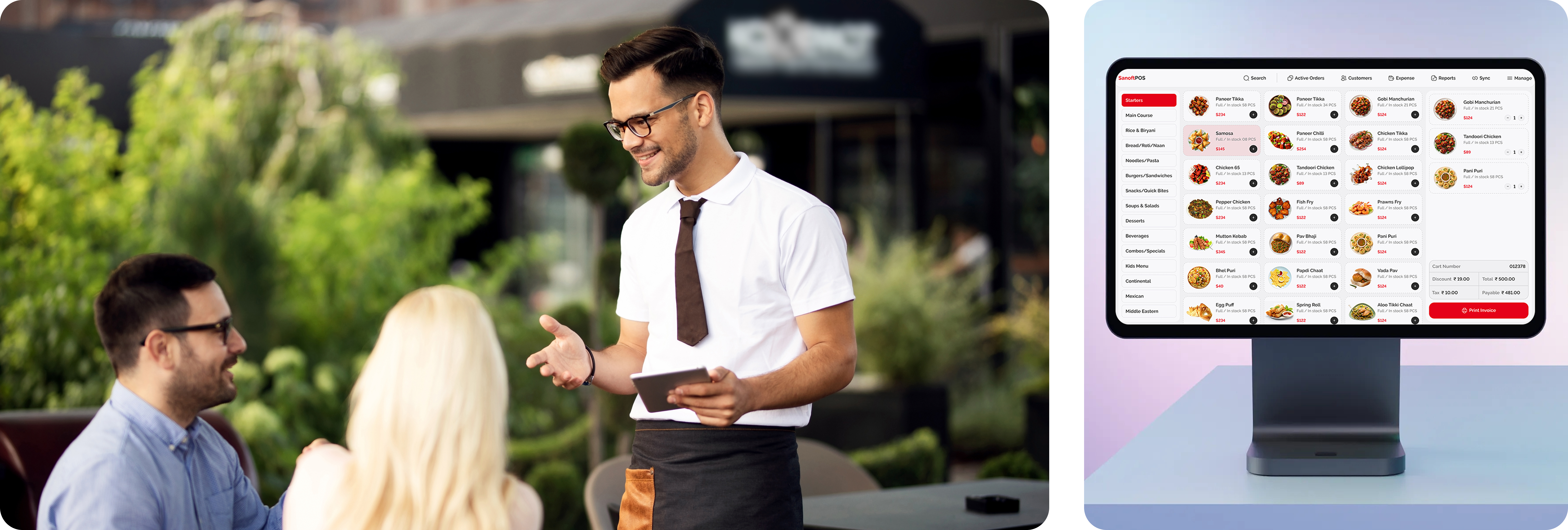 Restaurant Tab content
